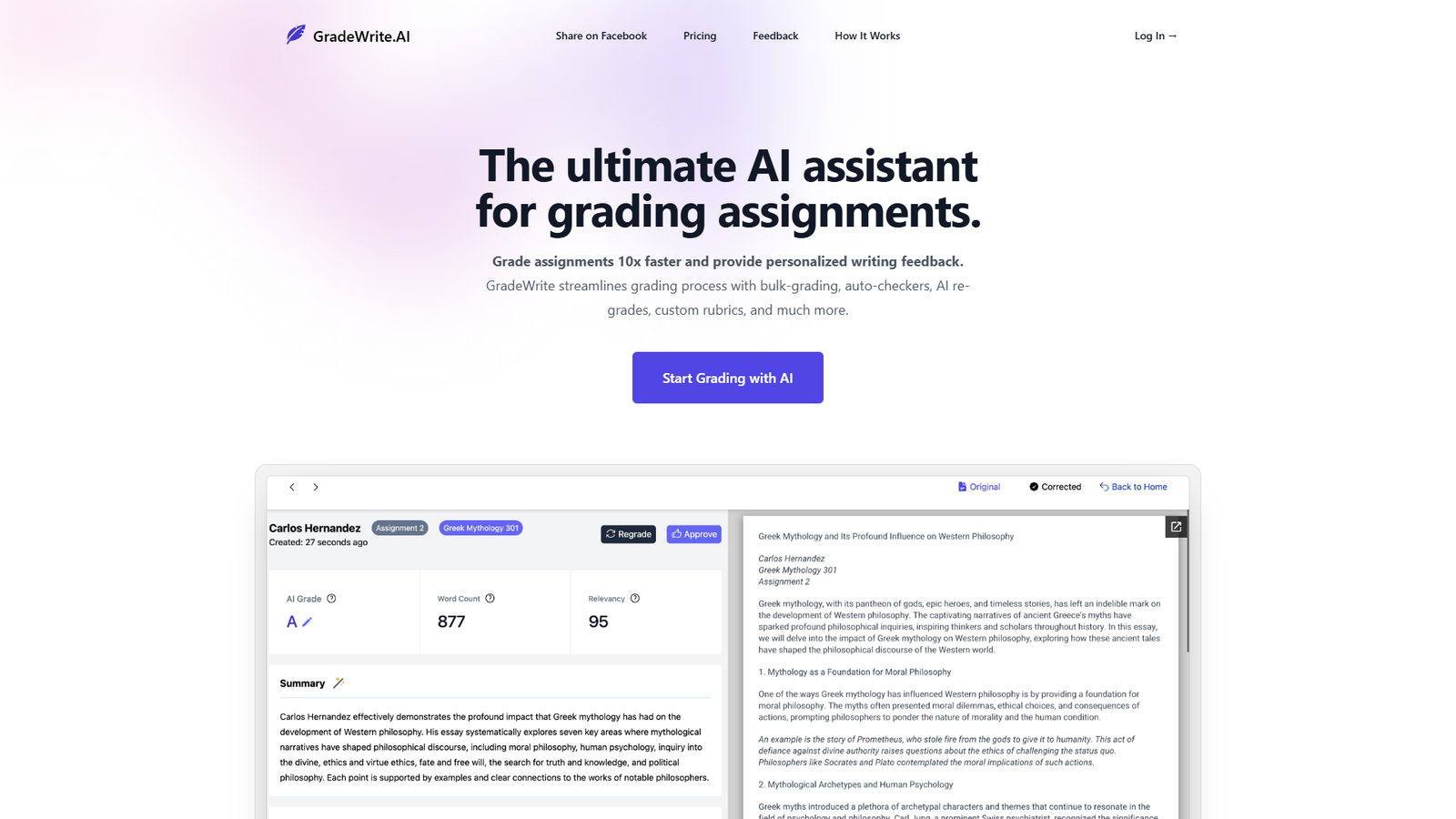 GradeWrite — интерфейс нейросети GradeWrite — интерфейс нейросети