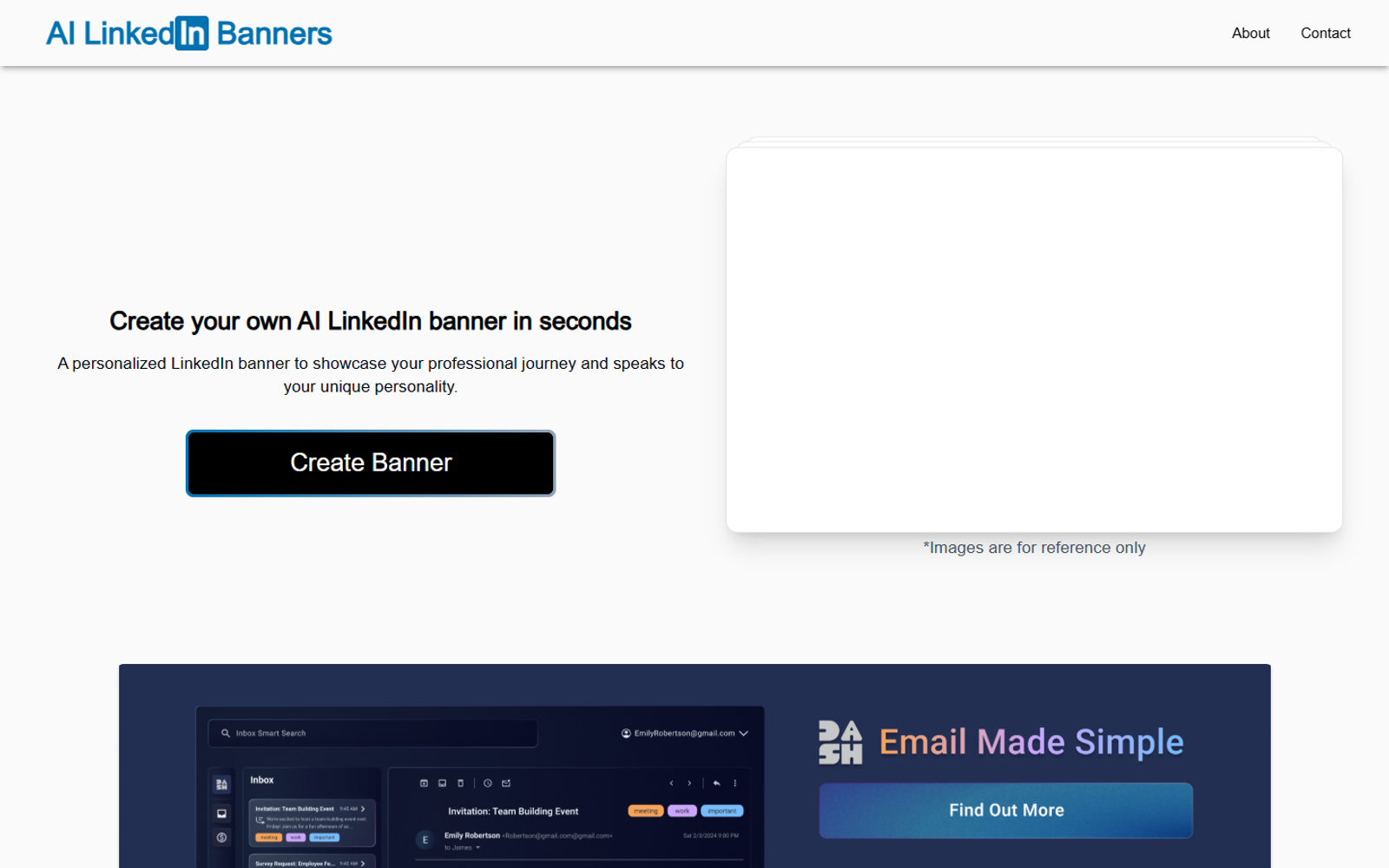 AI LinkedIn Banners — интерфейс нейросети AI LinkedIn Banners — интерфейс нейросети