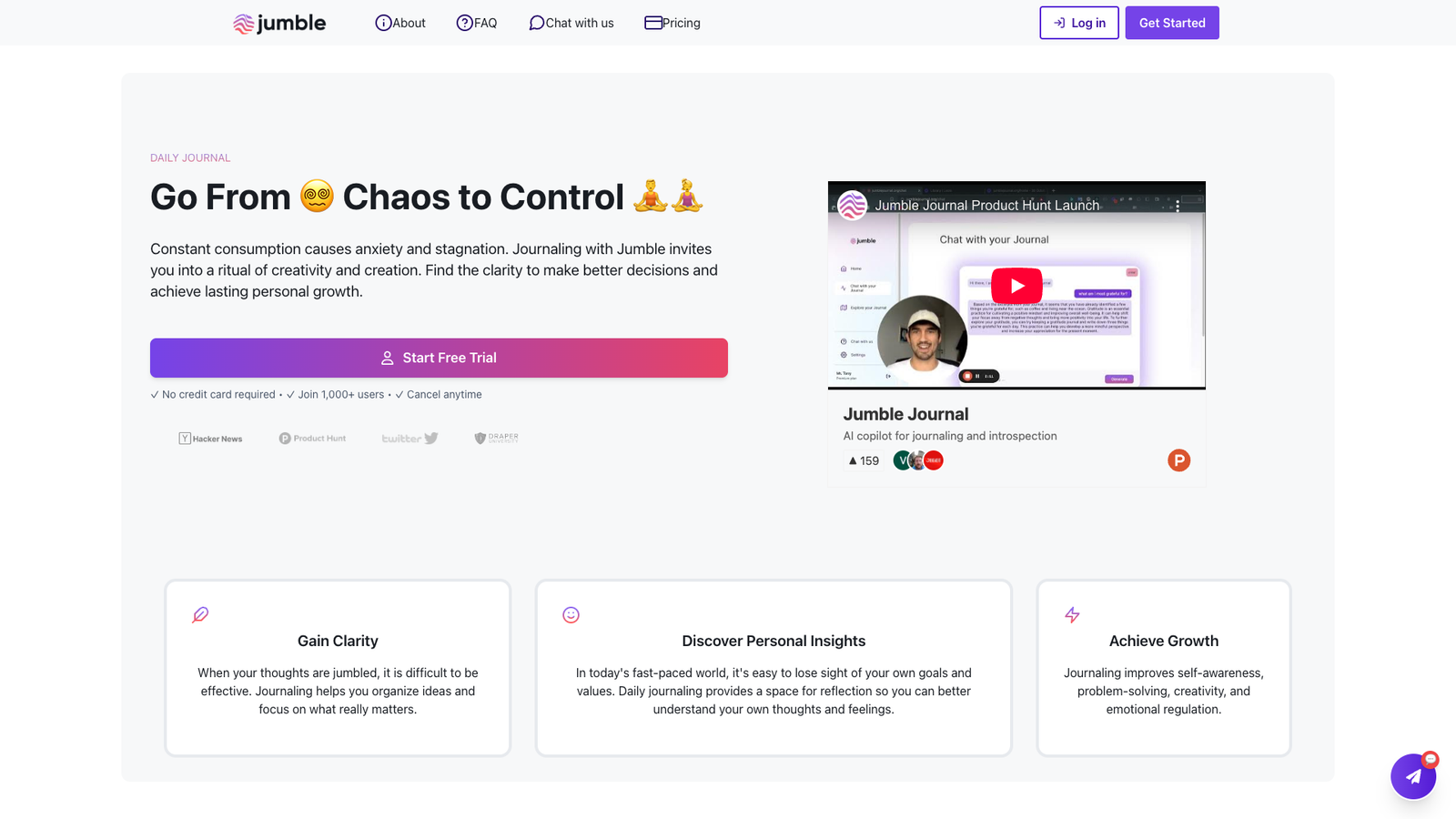 Jumble Journal — интерфейс нейросети Jumble Journal — интерфейс нейросети