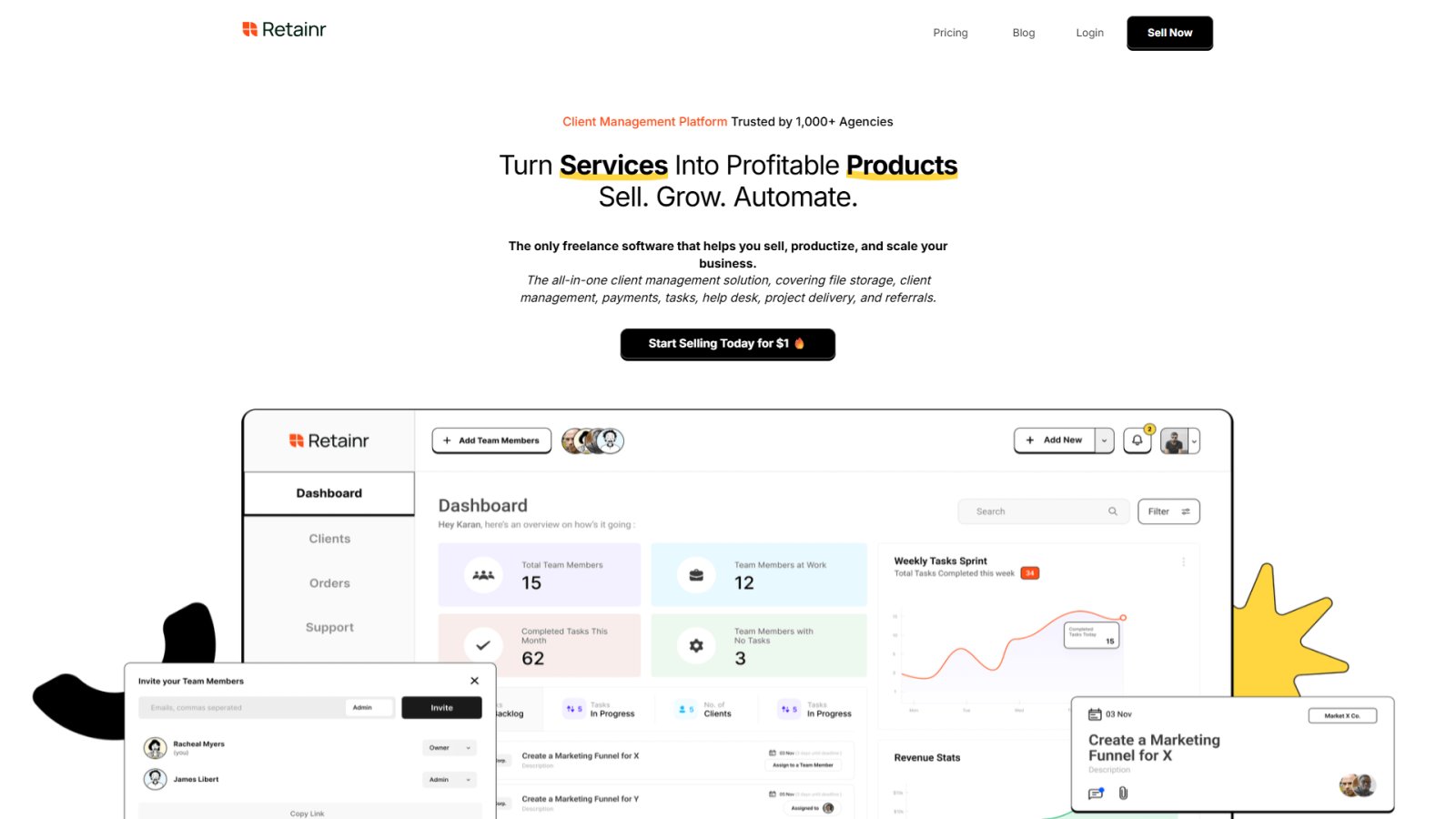 Retainr.io нейросеть Главная страница