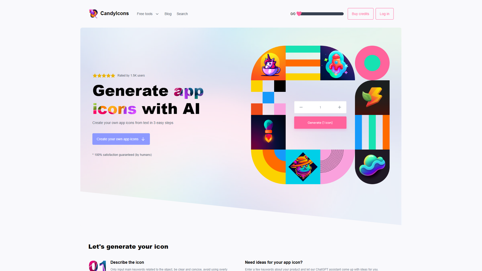 CandyIcons — интерфейс нейросети CandyIcons — интерфейс нейросети