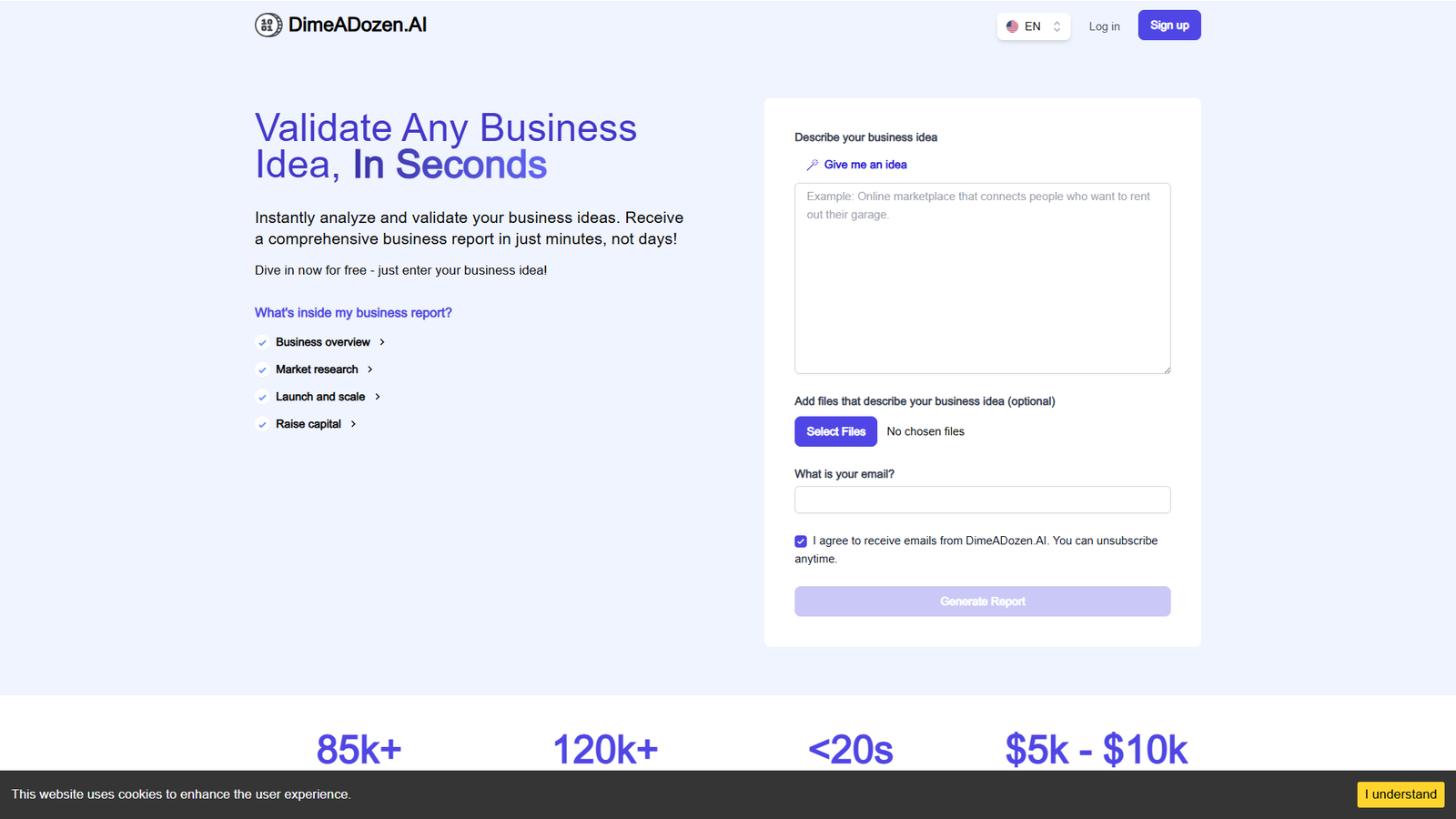 DimeADozen.AI — интерфейс нейросети DimeADozen.AI — интерфейс нейросети