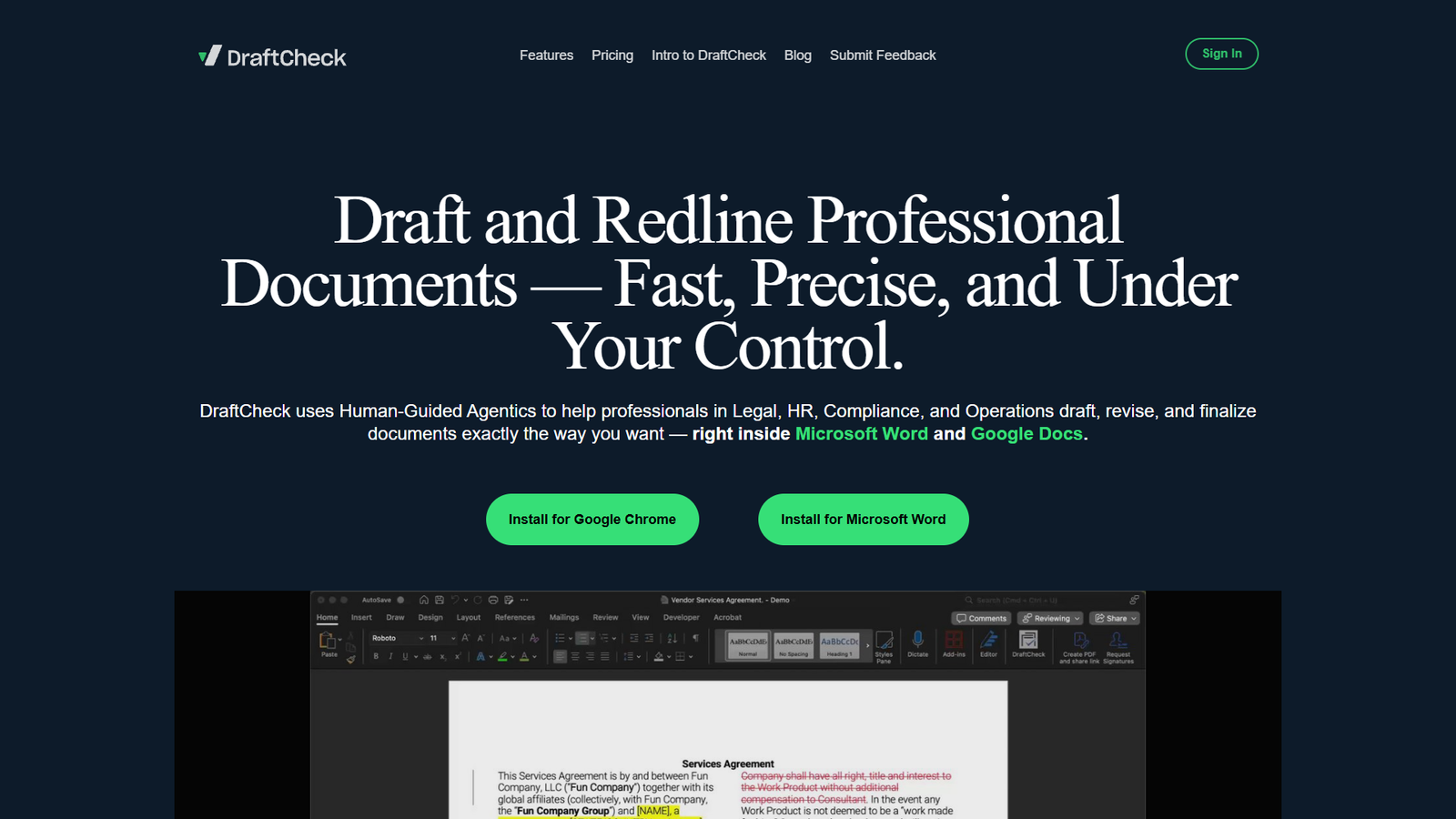 DraftCheck — интерфейс нейросети DraftCheck — интерфейс нейросети