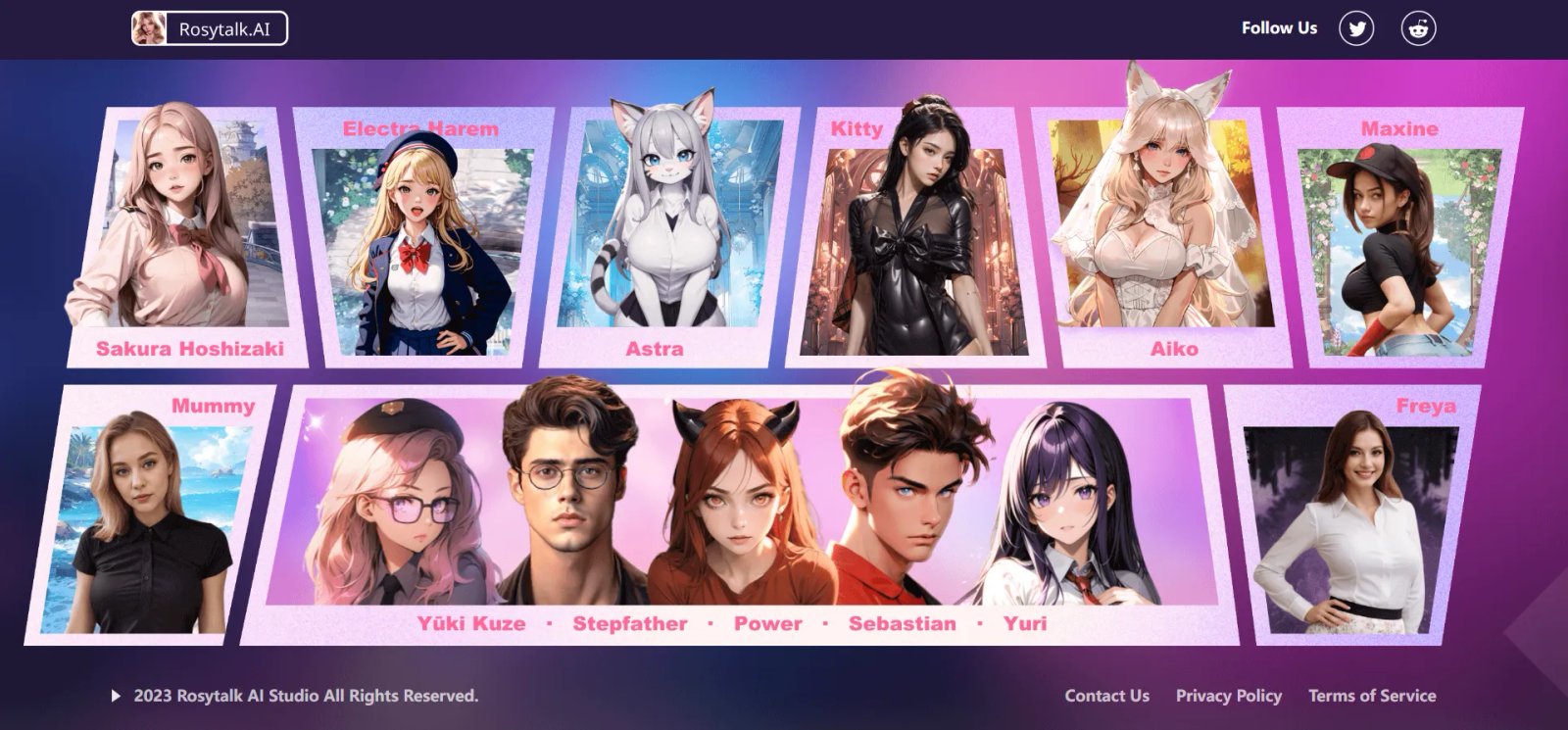 Rosytalk Персонажи Rosytalk Персонажи