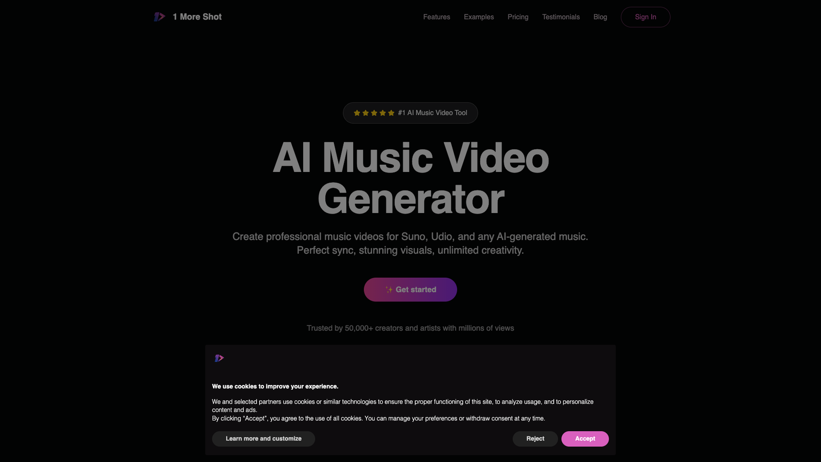 1 More Shot — интерфейс нейросети