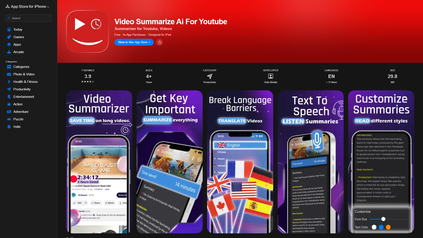 Video Summarize Ai For Youtube — интерфейс нейросети Video Summarize Ai For Youtube — интерфейс нейросети