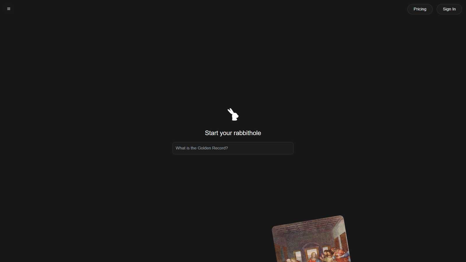 Rabbithole — интерфейс нейросети Rabbithole — интерфейс нейросети