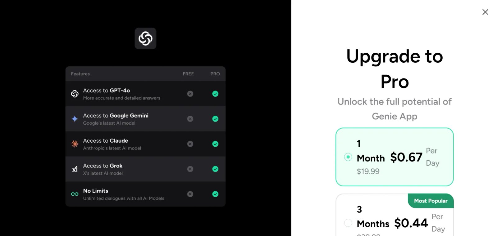 Genie AI Главная страница Genie AI Главная страница