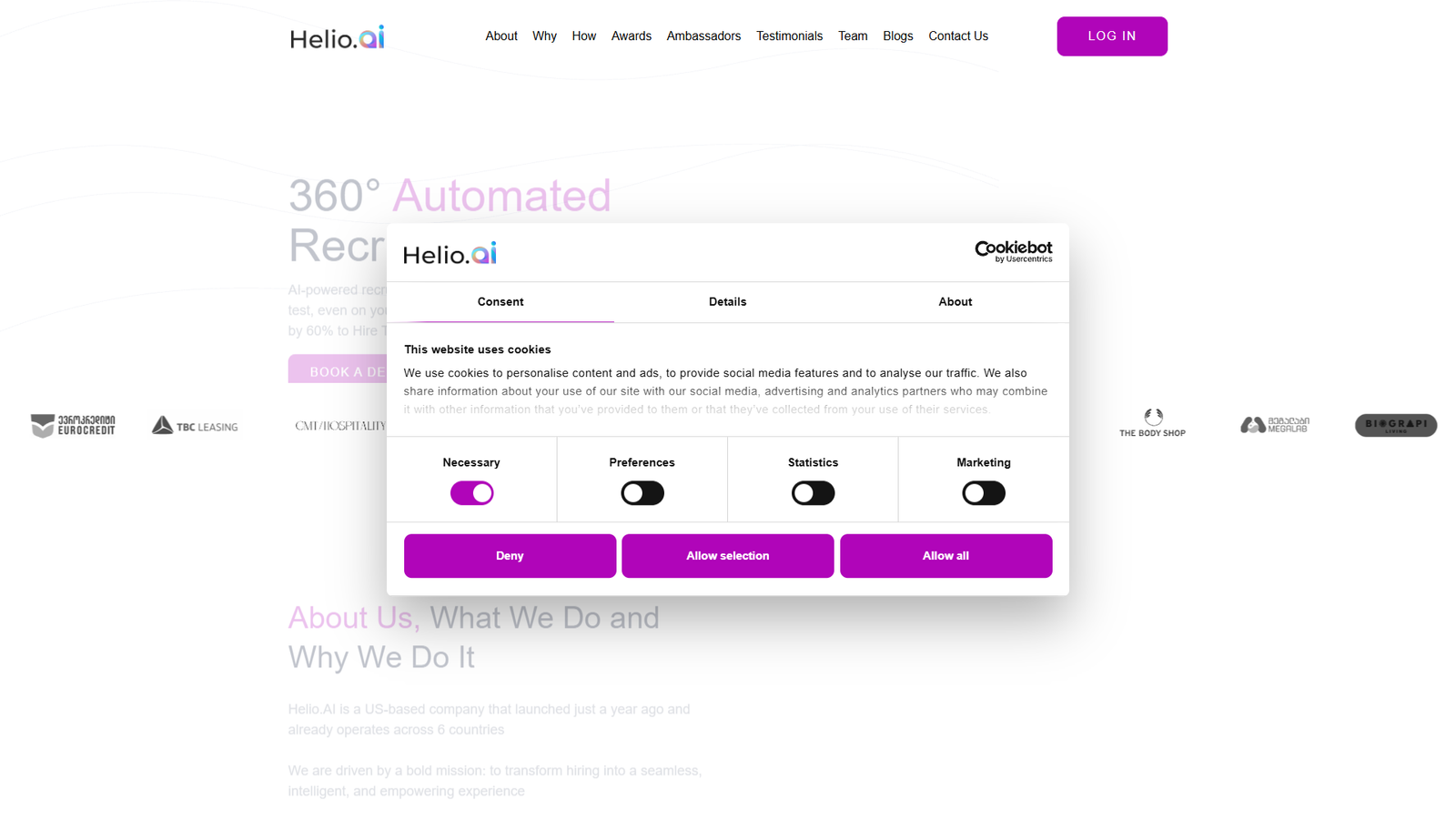 Helio.AI — интерфейс нейросети Helio.AI — интерфейс нейросети