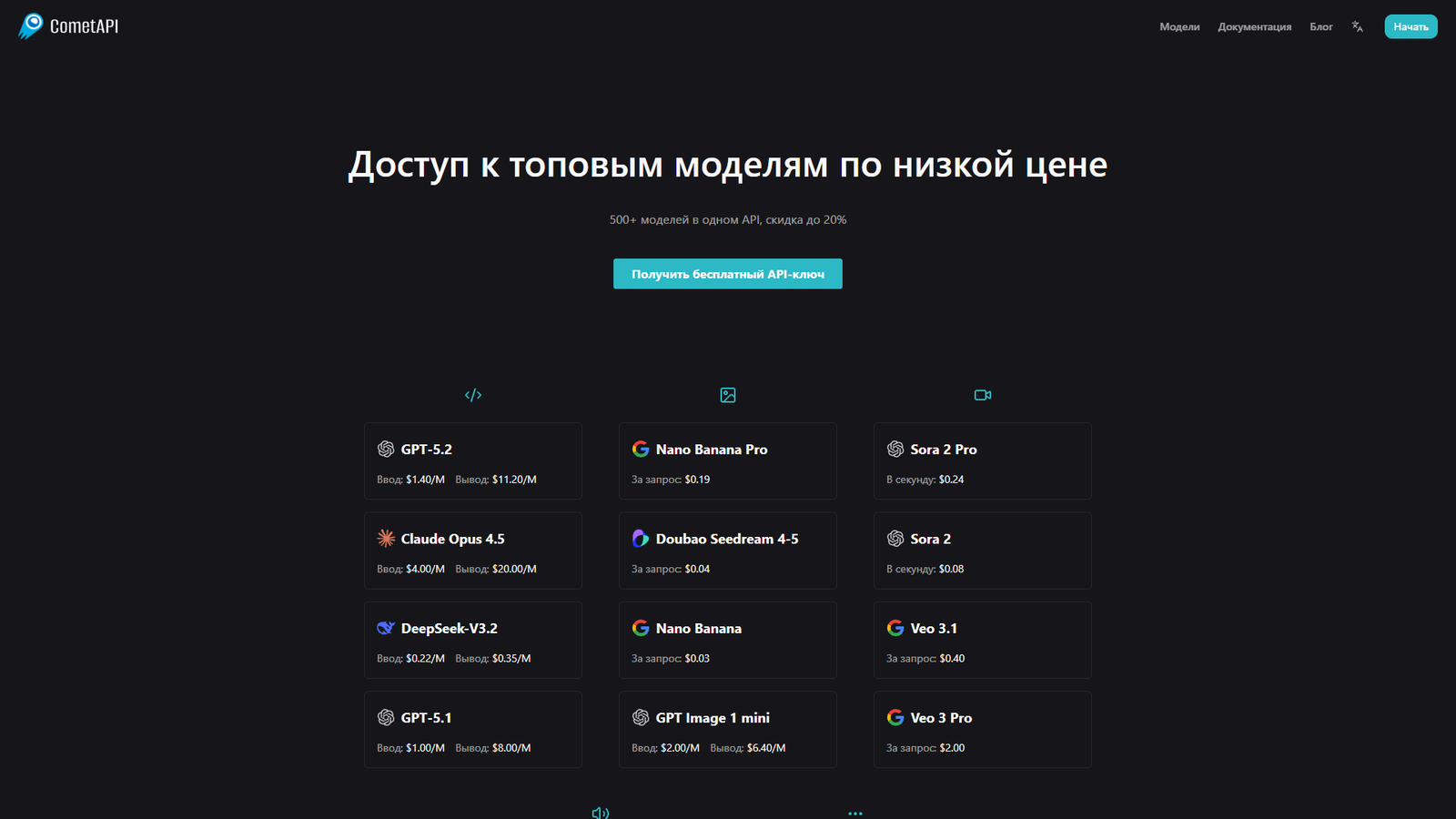 CometAPI — интерфейс нейросети CometAPI — интерфейс нейросети