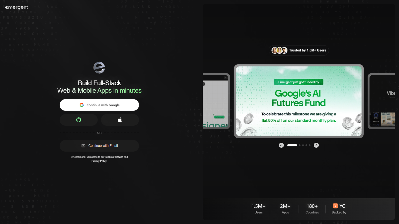 Emergent — интерфейс нейросети Emergent — интерфейс нейросети
