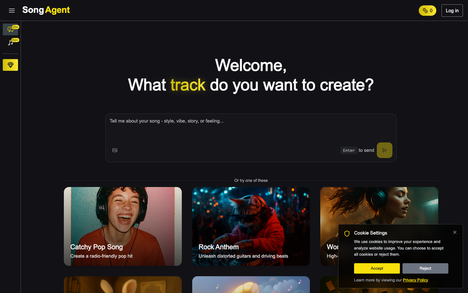 SongAgent — интерфейс нейросети SongAgent — интерфейс нейросети