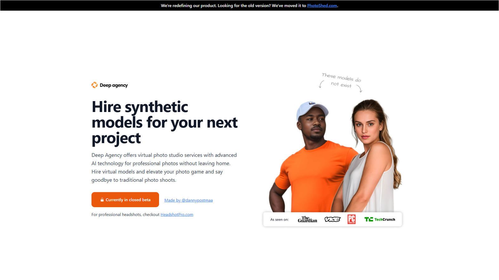 Deep Agency — интерфейс нейросети Deep Agency — интерфейс нейросети