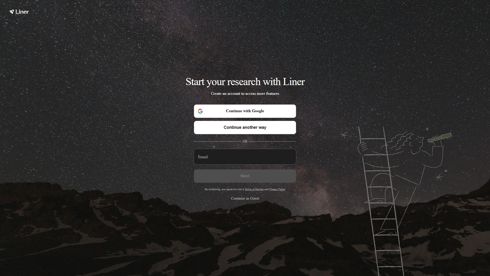 Liner — интерфейс нейросети Liner — интерфейс нейросети