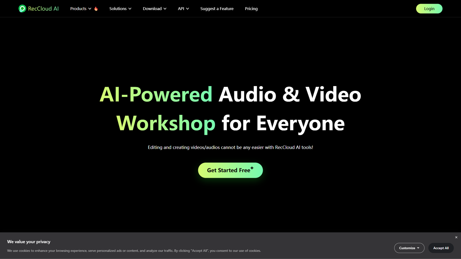 RecCloud — интерфейс нейросети RecCloud — интерфейс нейросети