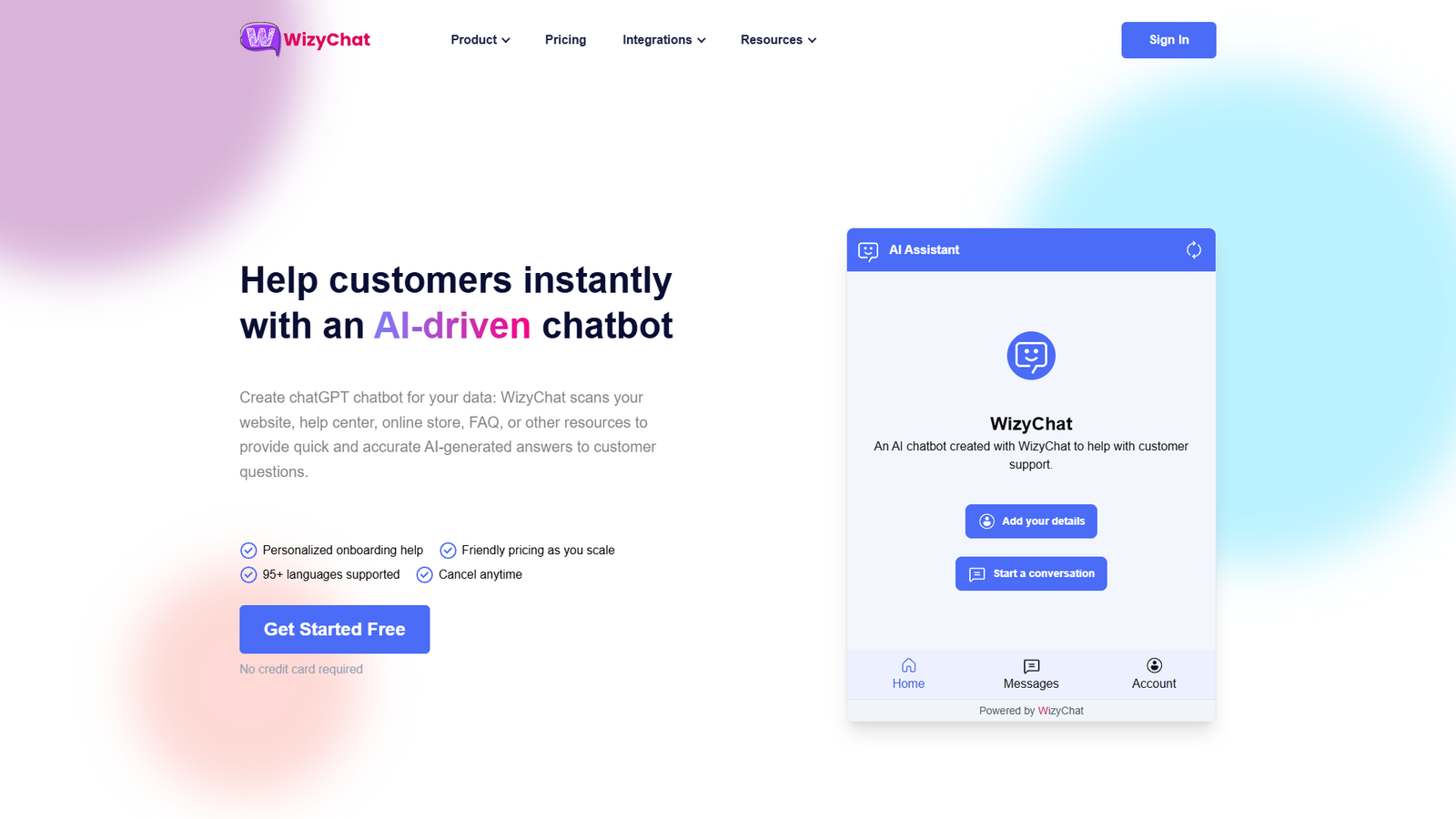 WizyChat — интерфейс нейросети WizyChat — интерфейс нейросети