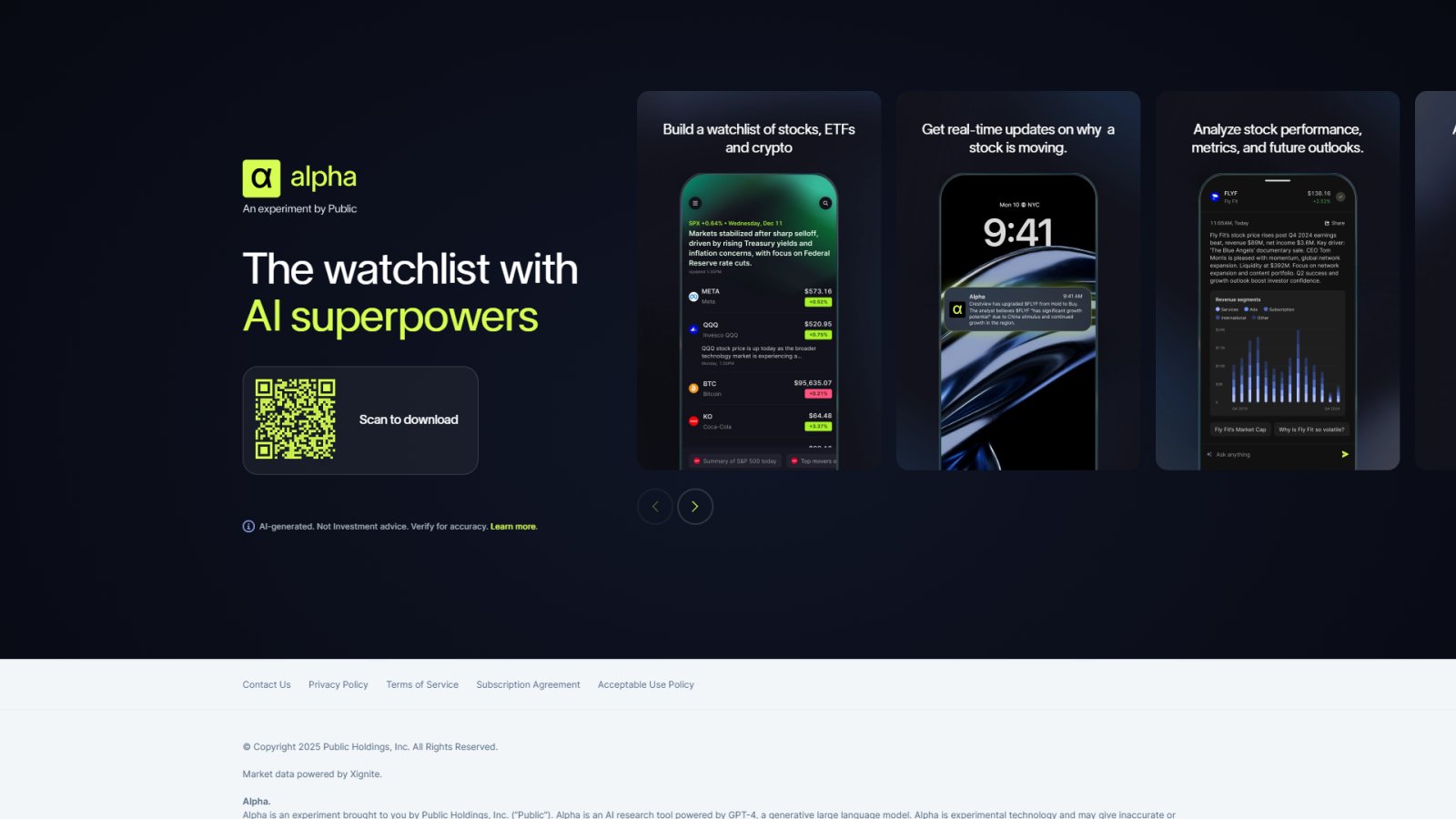 Alpha нейросеть Главная страница