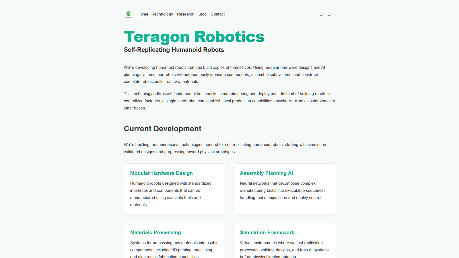 Teragon Robotics — интерфейс нейросети Teragon Robotics — интерфейс нейросети