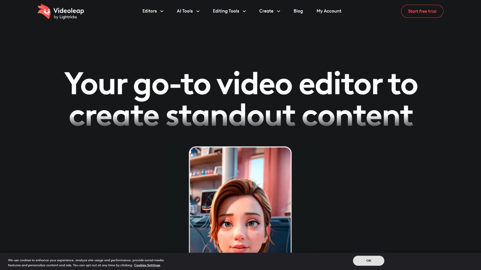 Videoleap нейросеть Главная страница
