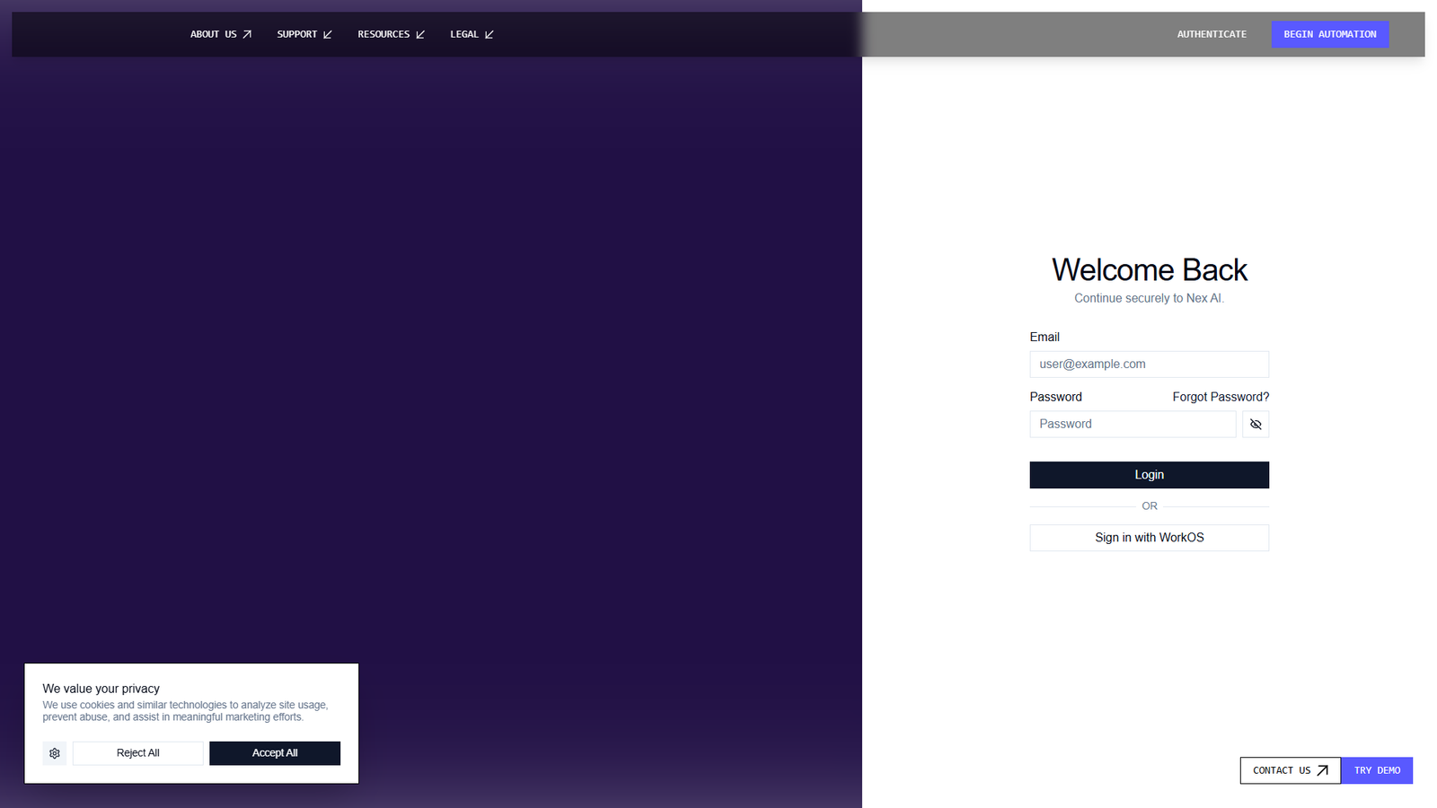 Nex AI — интерфейс нейросети Nex AI — интерфейс нейросети
