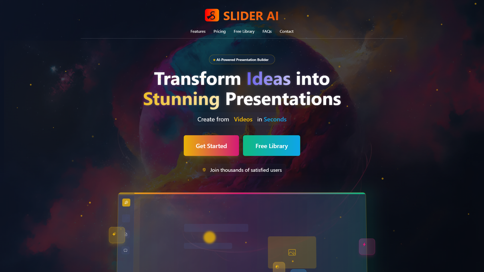 Slider AI — интерфейс нейросети Slider AI — интерфейс нейросети