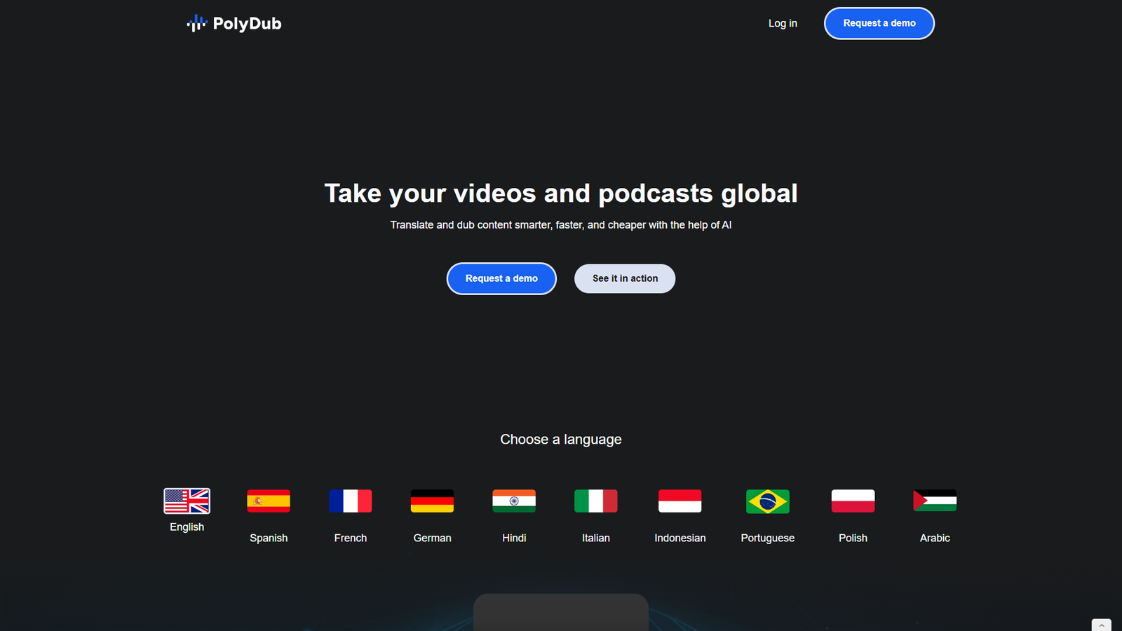PolyDub — интерфейс нейросети PolyDub — интерфейс нейросети