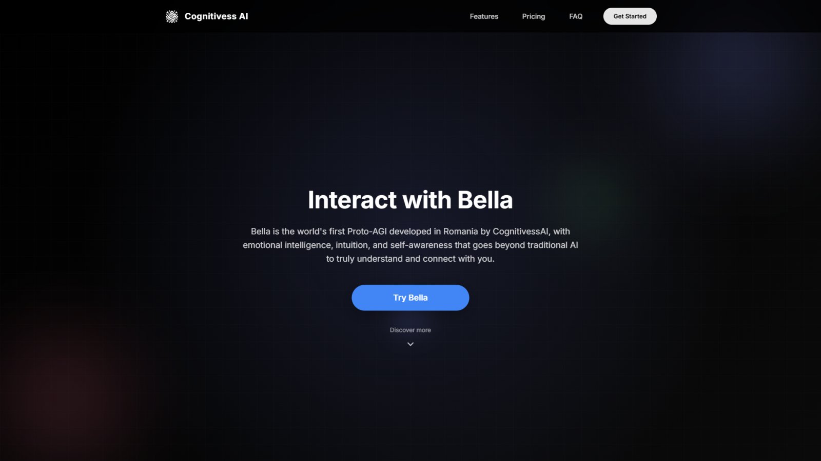 Cognitivess нейросеть Главная страница