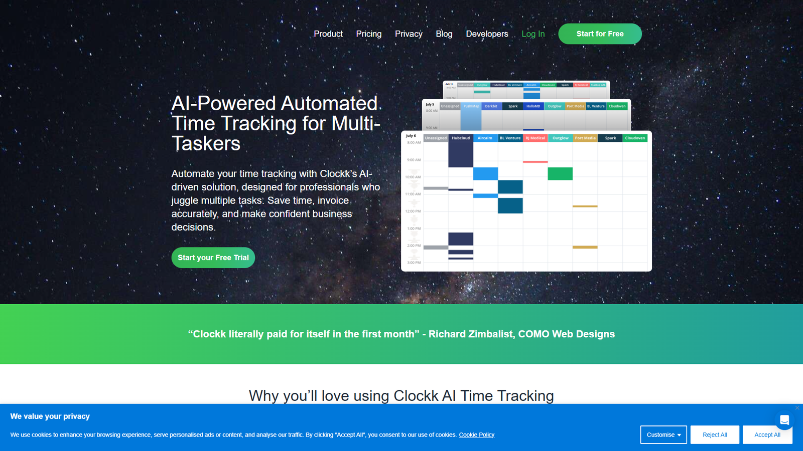 Clockk — интерфейс нейросети Clockk — интерфейс нейросети
