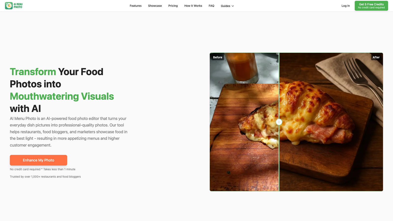 AI Menu Photo — интерфейс нейросети AI Menu Photo — интерфейс нейросети