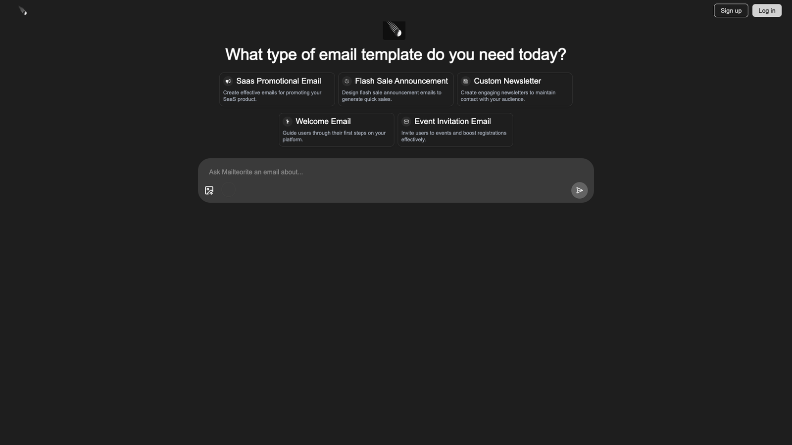 Mailteorite — интерфейс нейросети