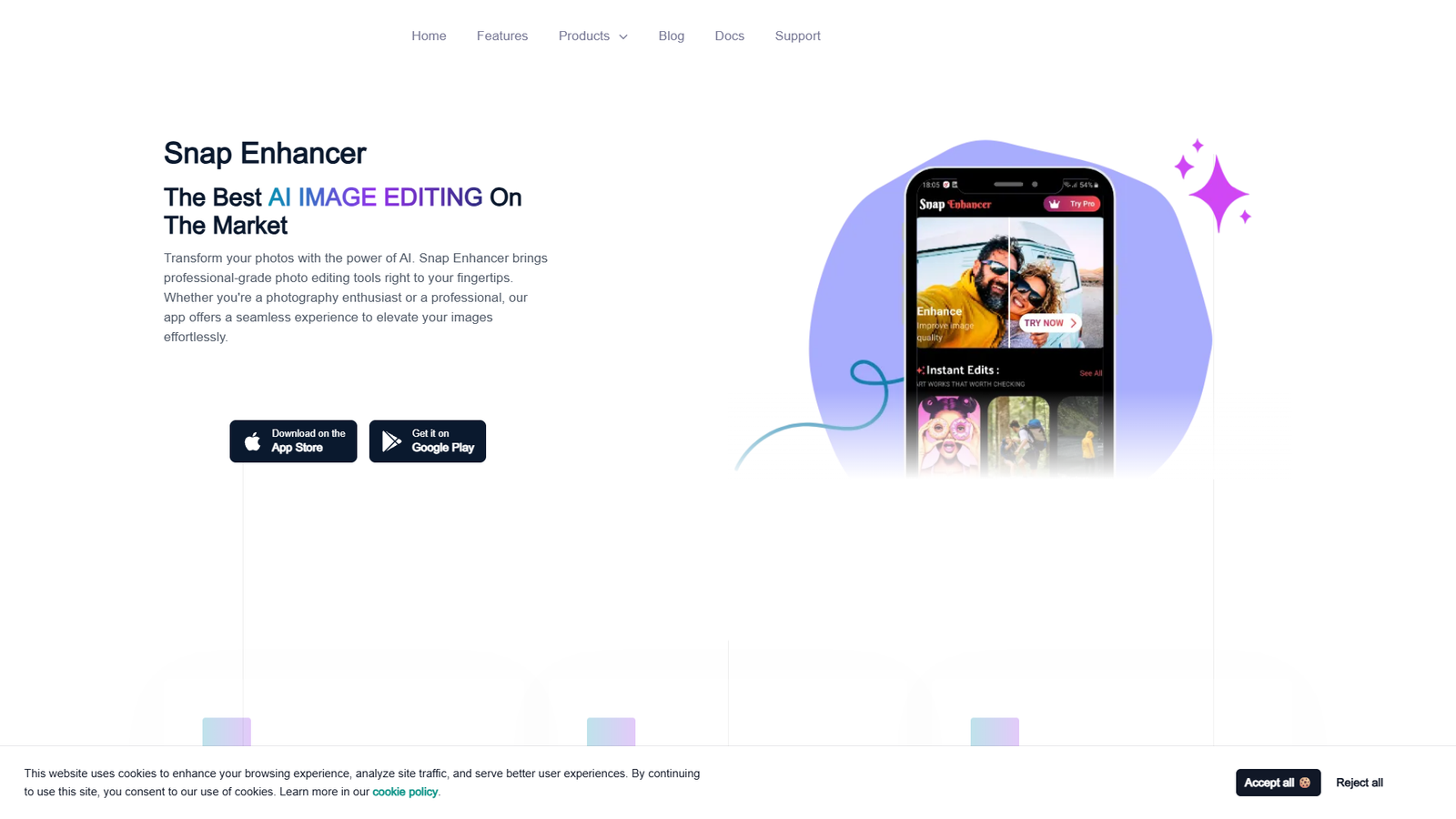 Snap Enhancer — интерфейс нейросети Snap Enhancer — интерфейс нейросети