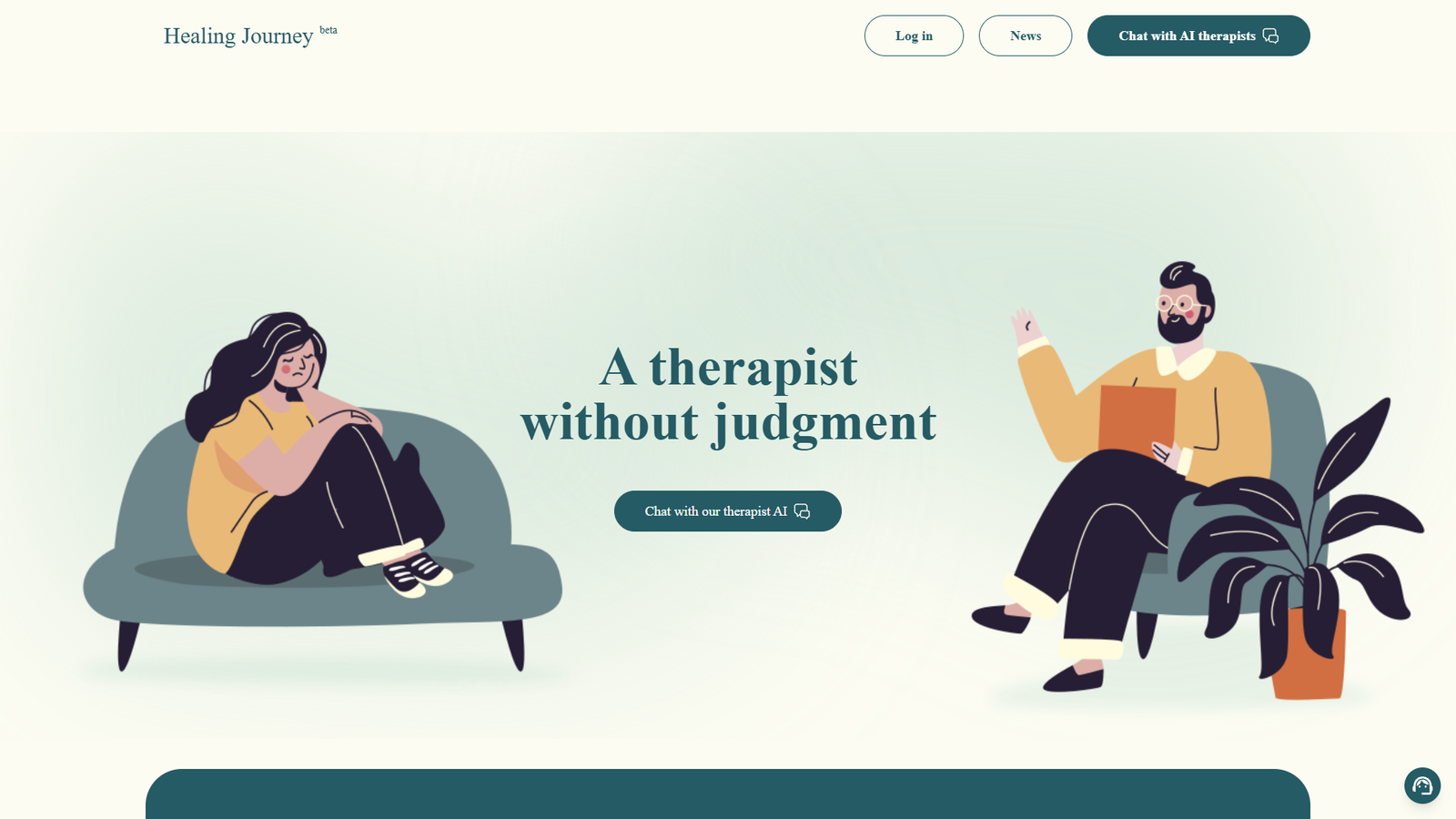 Healing Journey — интерфейс нейросети Healing Journey — интерфейс нейросети