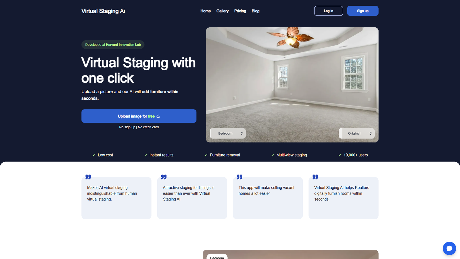 Virtual Staging AI — интерфейс нейросети Virtual Staging AI — интерфейс нейросети