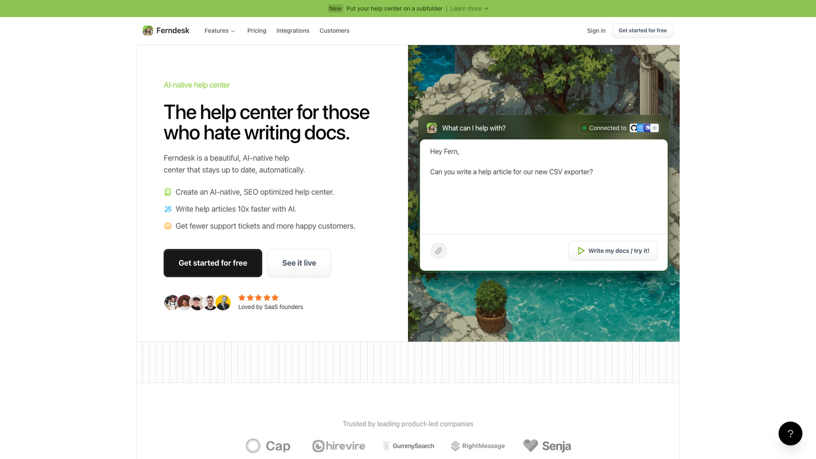 Ferndesk — интерфейс нейросети Ferndesk — интерфейс нейросети