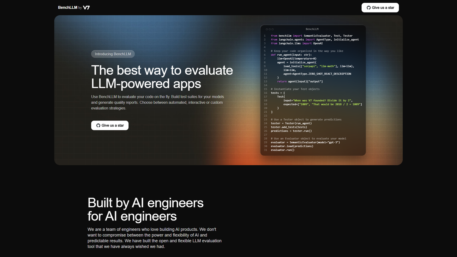 BenchLLM — интерфейс нейросети BenchLLM — интерфейс нейросети