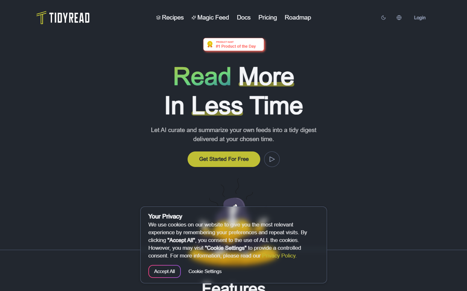 Tidyread — интерфейс нейросети Tidyread — интерфейс нейросети