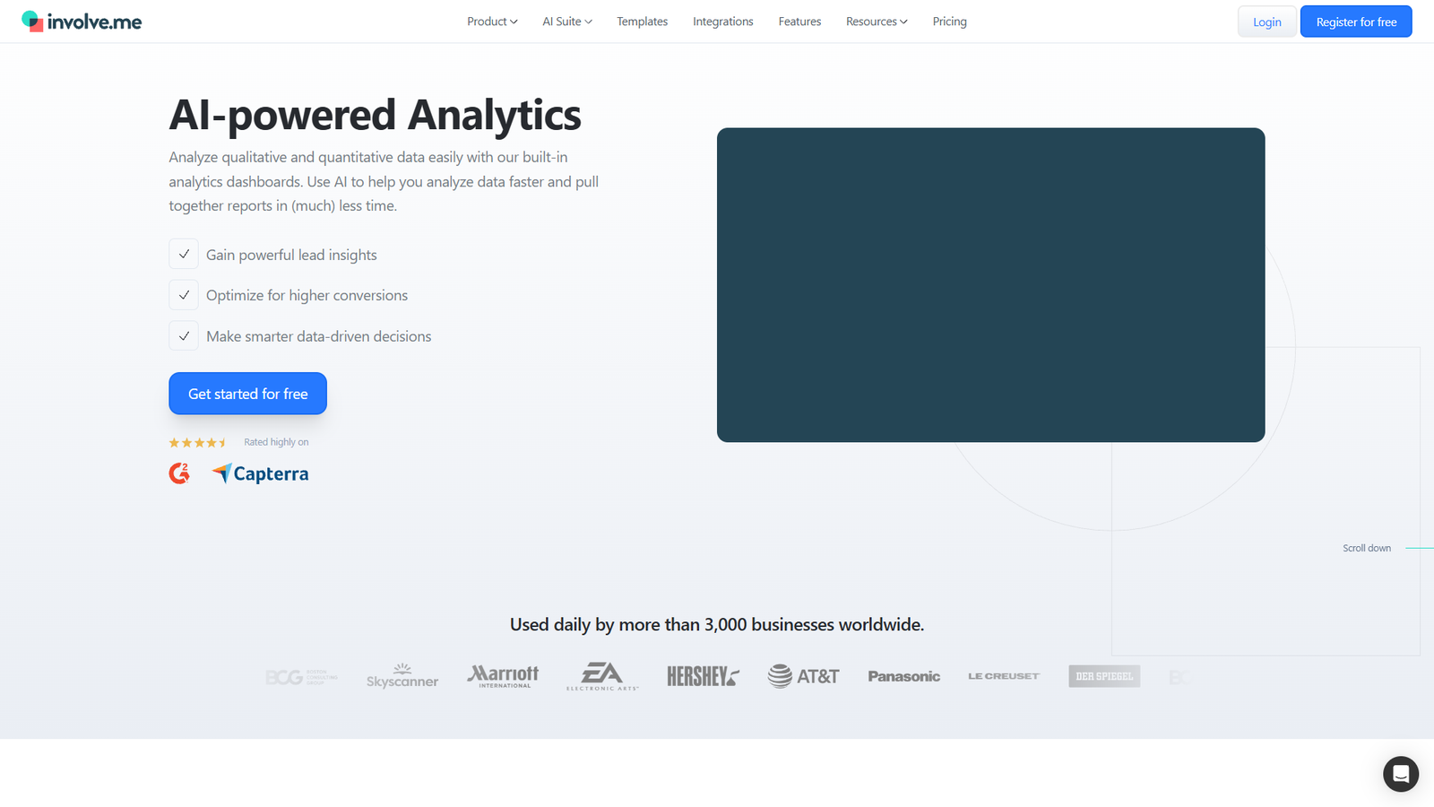 involve.me AI-powered Analytics — интерфейс нейросети involve.me AI-powered Analytics — интерфейс нейросети