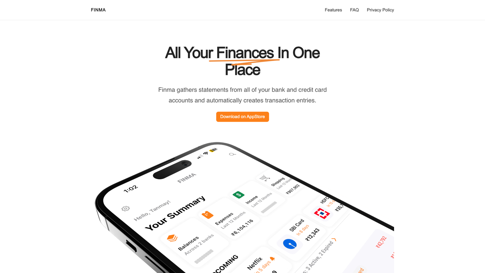 Finma — интерфейс нейросети Finma — интерфейс нейросети