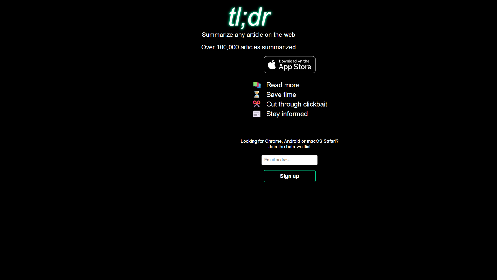 tl;dr AI — интерфейс нейросети tl;dr AI — интерфейс нейросети