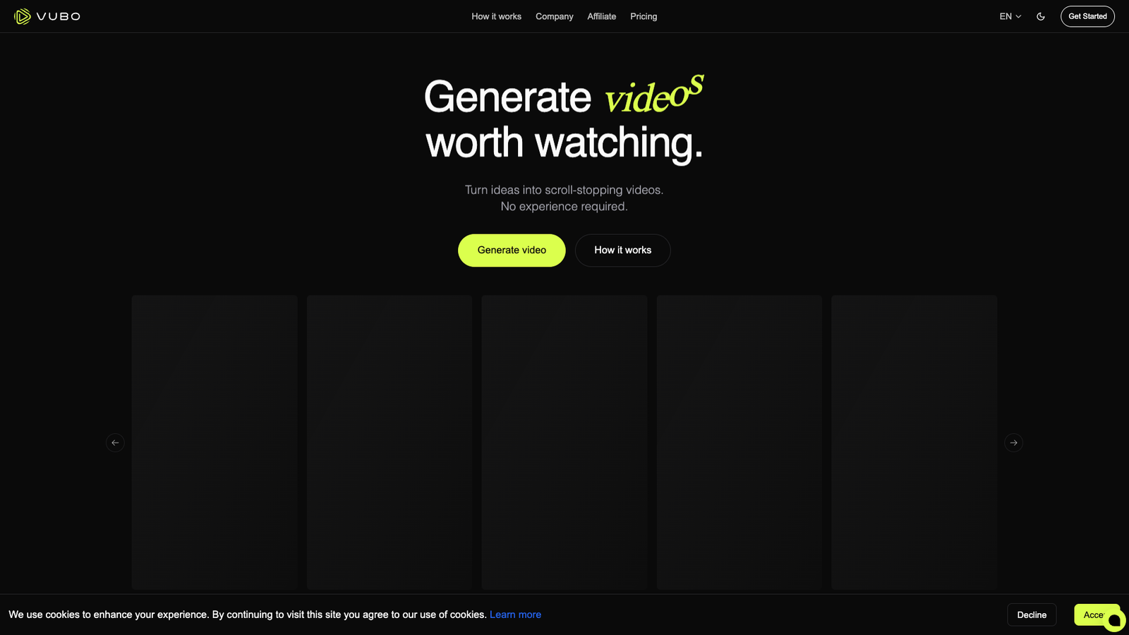 VUBO — интерфейс нейросети VUBO — интерфейс нейросети