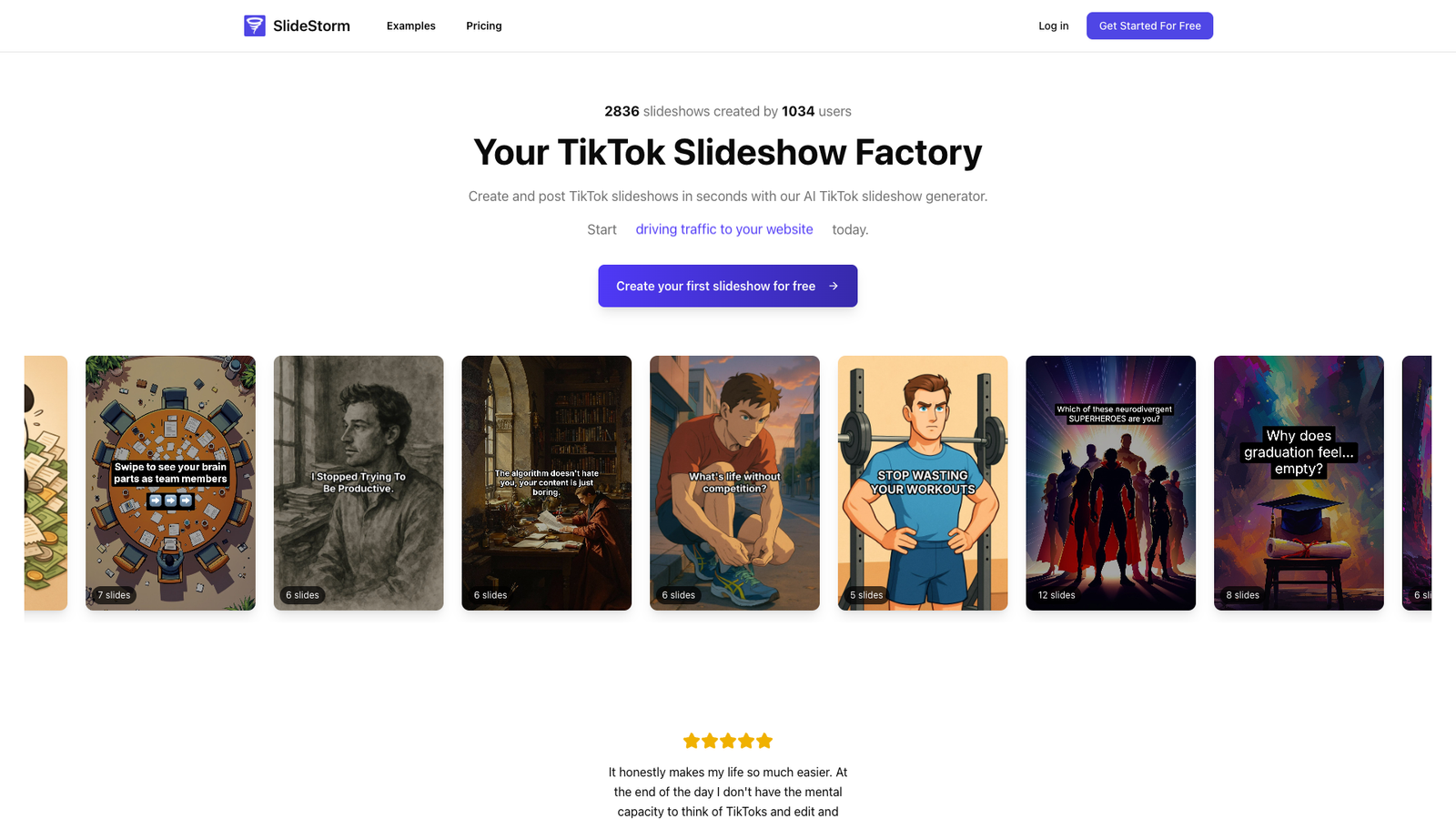 SlideStorm — интерфейс нейросети SlideStorm — интерфейс нейросети