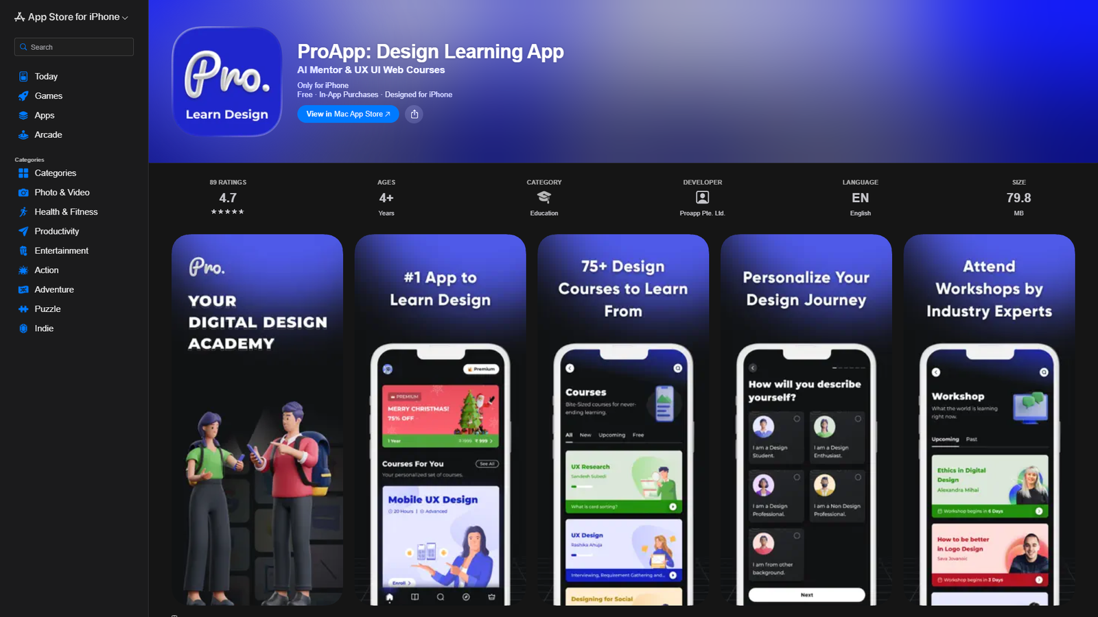 ProApp Design Learning App — интерфейс нейросети ProApp Design Learning App — интерфейс нейросети