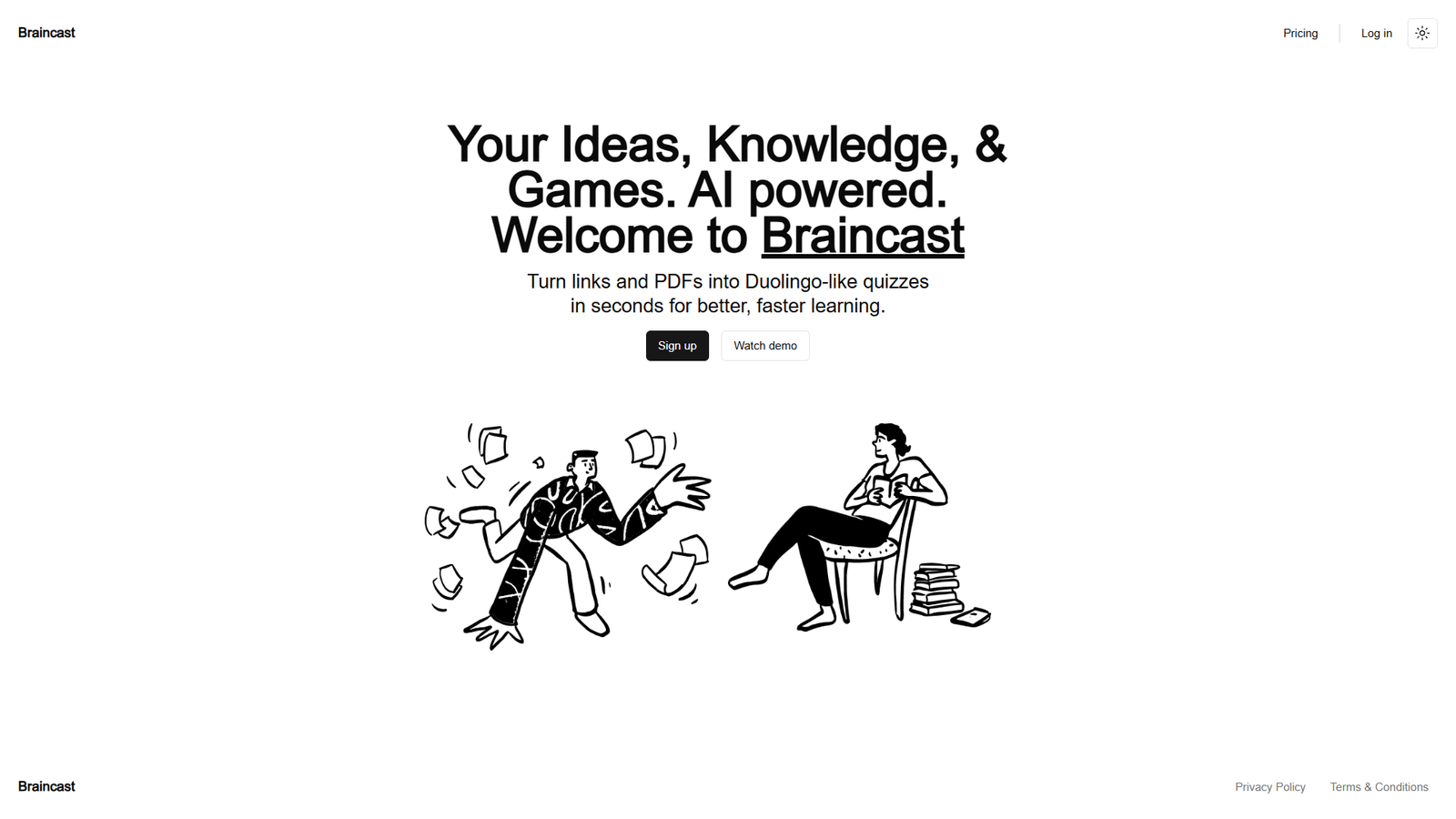 Braincast — интерфейс нейросети Braincast — интерфейс нейросети