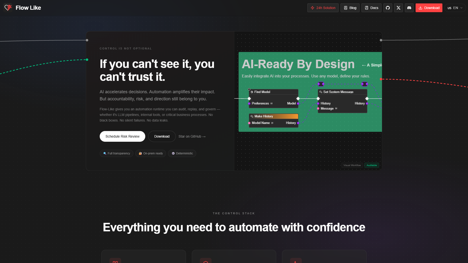 Flow-Like — интерфейс нейросети Flow-Like — интерфейс нейросети