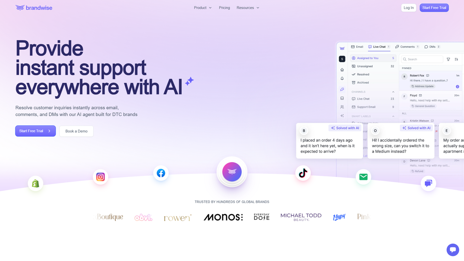 Brandwise — интерфейс нейросети Brandwise — интерфейс нейросети