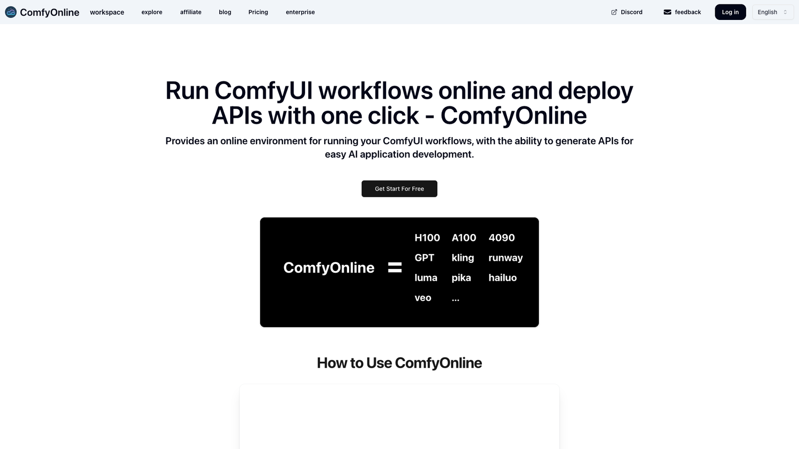 ComfyOnline — интерфейс нейросети ComfyOnline — интерфейс нейросети