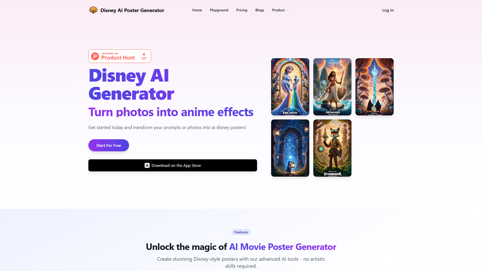 Disney AI Poster — интерфейс нейросети Disney AI Poster — интерфейс нейросети