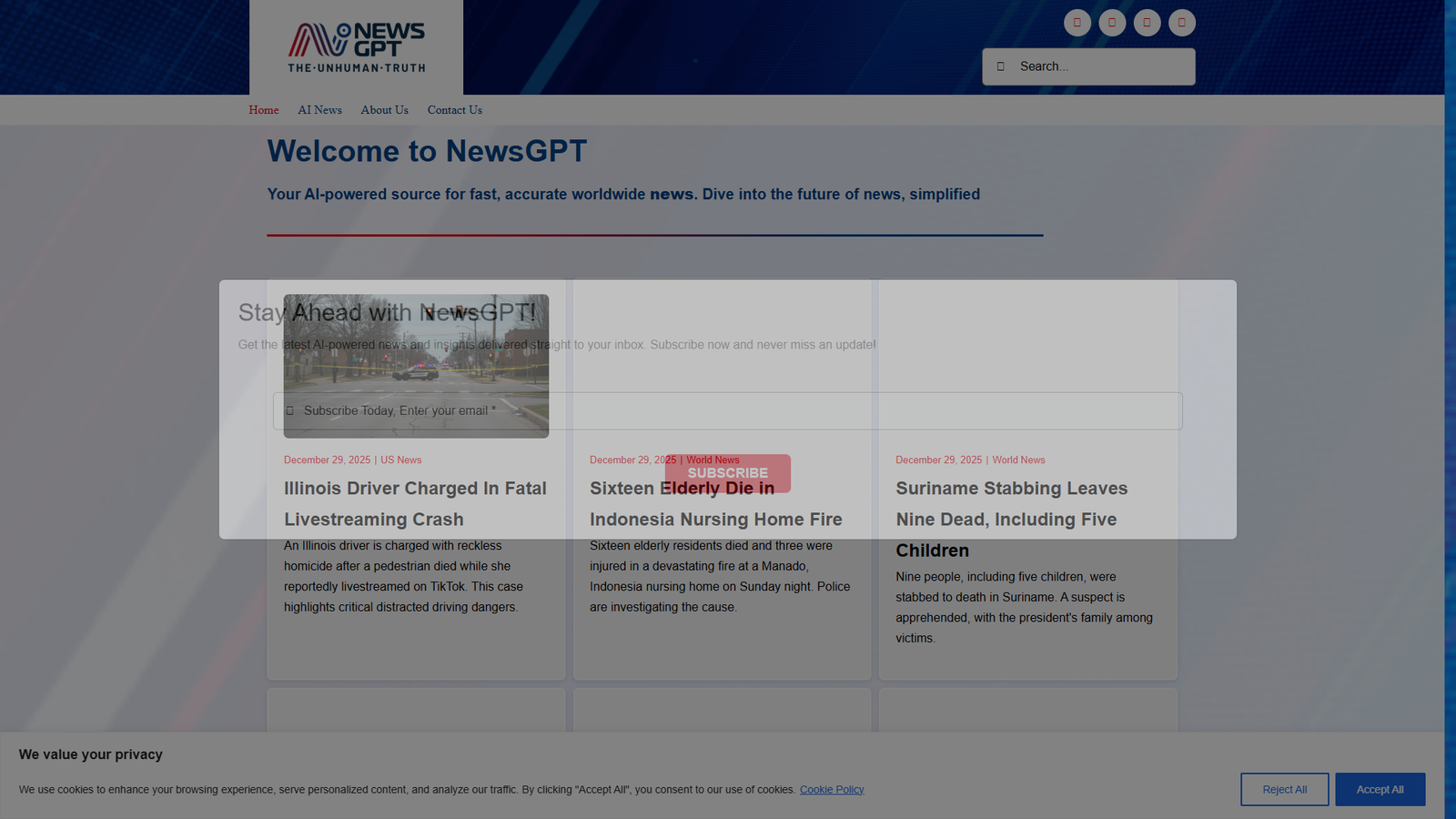 NewsGPT — интерфейс нейросети NewsGPT — интерфейс нейросети