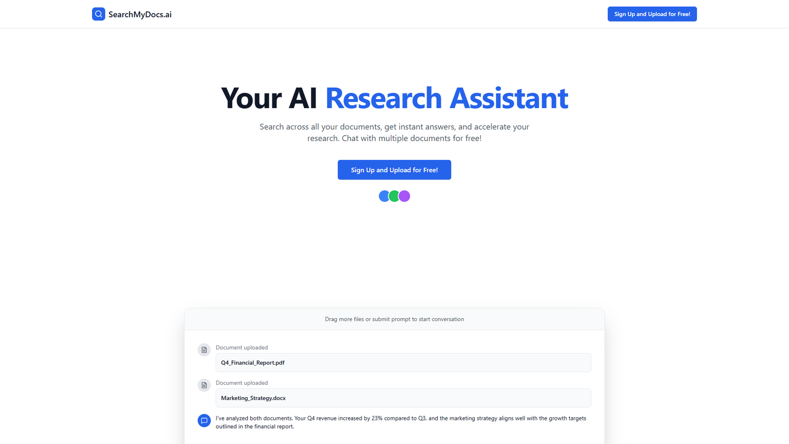 SearchMyDocs.ai — интерфейс нейросети SearchMyDocs.ai — интерфейс нейросети