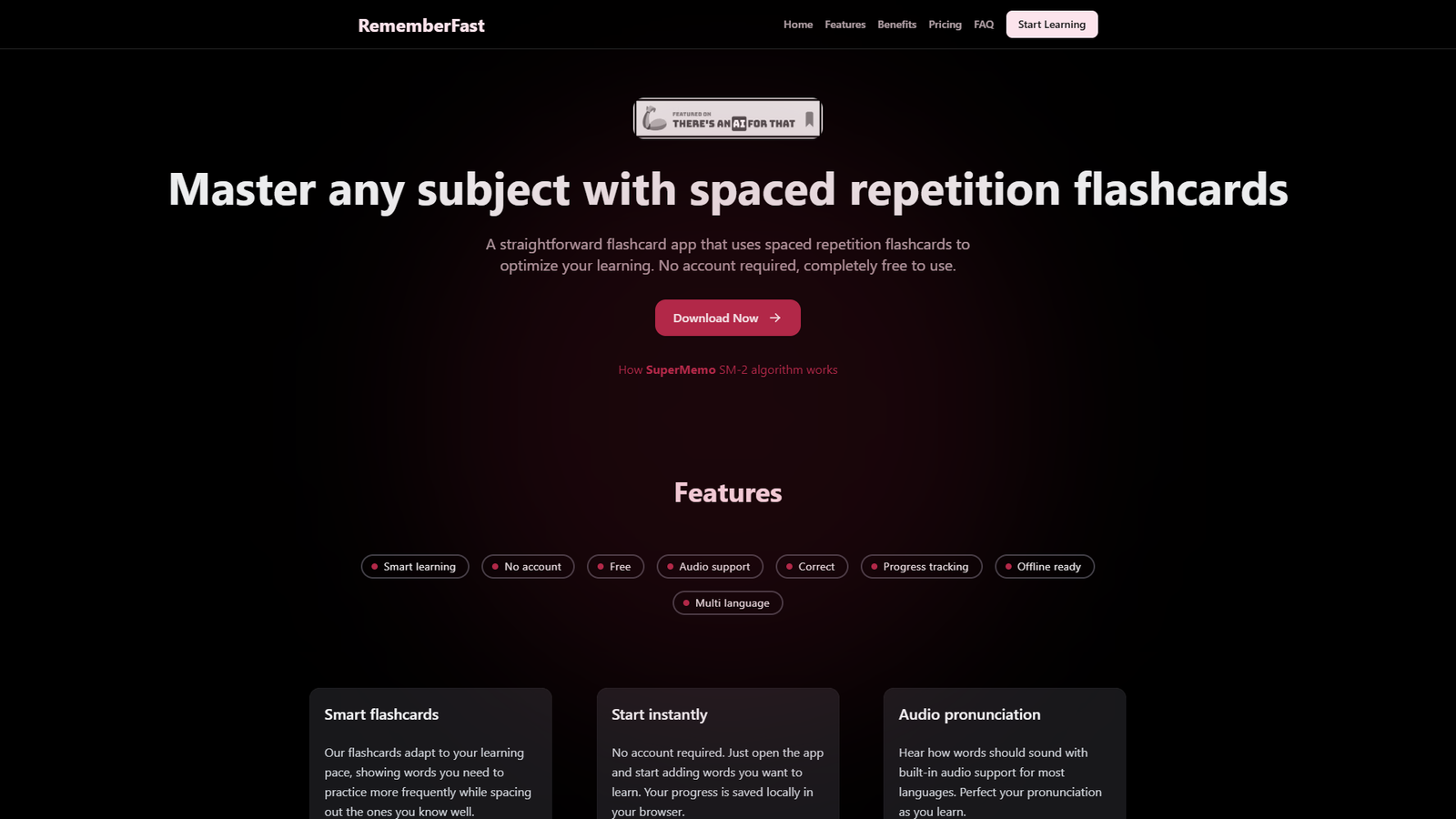 RememberFast — интерфейс нейросети RememberFast — интерфейс нейросети